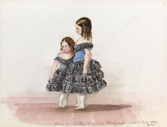 Master: Sketches of the Royal Children by V. R. from 1841-1859
Item: Alice & Vicky