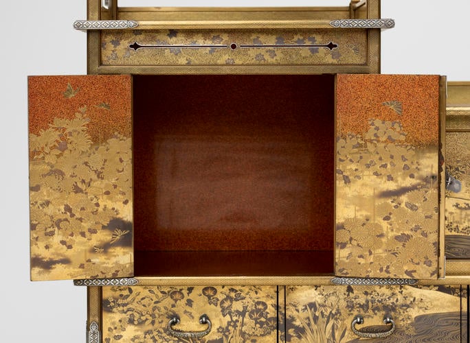 Cabinet with shelves (shodana) Cabinet with shelves (shodana)