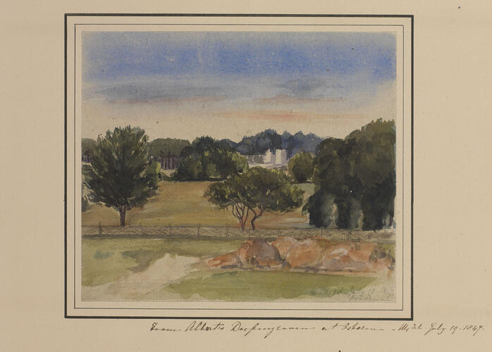 Master: Queen Victoria and Prince Albert's Album Vol. I.
Item: From Albert's Dressing room at Osborne