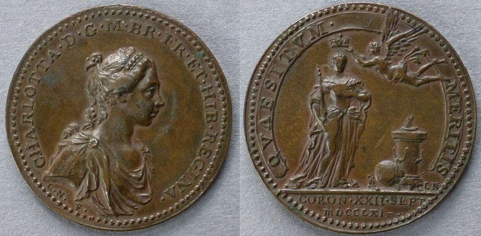 Medal commemorating the coronation of Queen Charlotte Medal commemorating the coronation of Queen Charlotte