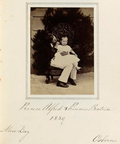 Prince Alfred, later Duke of Saxe-Coburg and Gotha (1844-1900), and Princess Beatrice (1857-1944) Prince Alfred, later Duke of Saxe-Coburg and Gotha (1844-1900), and Princess Beatrice (1857-1944)