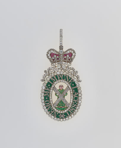 Order of the Thistle (Scotland). George IV's sash badge