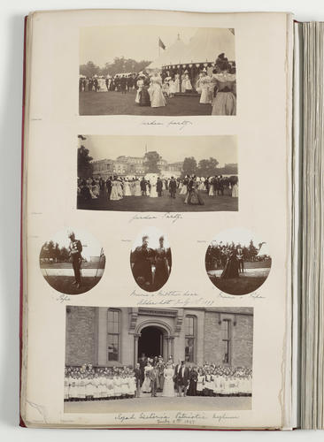 Photograph taken at Buckingham Palace garden party, 1897
