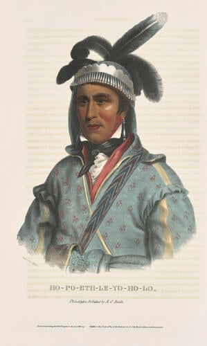 History of the Indian tribes of North America : with biographical sketches and anecdotes of the principal chiefs. Embellished with one hundred and twenty portraits from the Indian Gallery in the Department of War, at Washington ; v. 2 / by Thomas L. M'Kenney. . . and James Hall