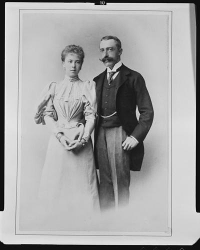 Princess Alexandra of Saxe-Coburg-Gotha and Prince Ernest of Hohenlohe-Langenburg, 1896 [in Portraits of Royal Children Vol. 43	1896-1897]