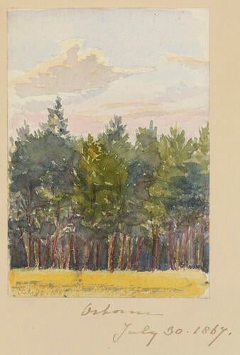 Master: SKETCHES FROM NATURE V. R. 1865 TO 1867
Item: Osborne