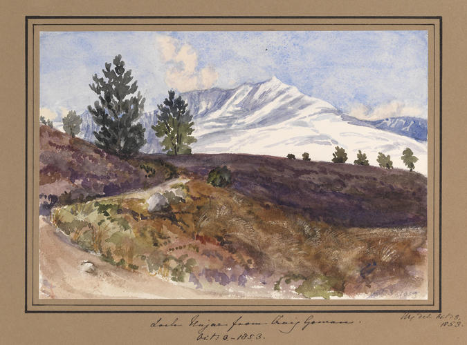 Master: Queen Victoria's Sketchbook 1848-1854
Item: Lochnagar from Craig Gowan