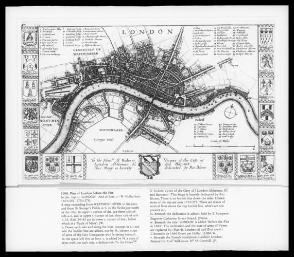 Plan of London before the Fire Plan of London before the Fire