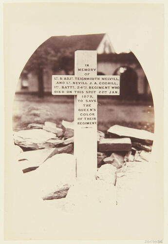 Erected by Sir Bartle Frere & Staff. [Portraits of officers, non-commissioned officers and privates engaged in Zululand, 1879. Ashanti and Zululand portraits, 1873 and 1879]