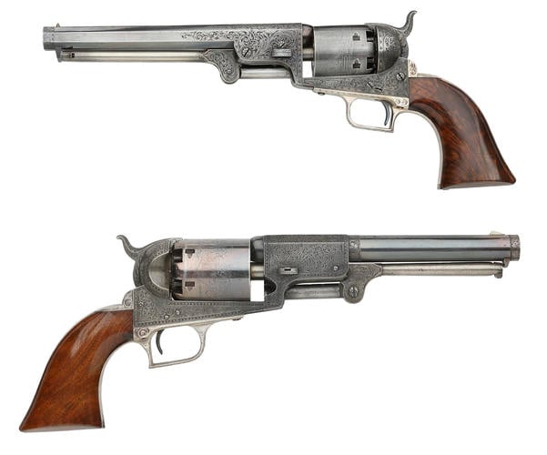 Samuel Colt [New York] - Two percussion six-chamber revolvers (one Navy ...