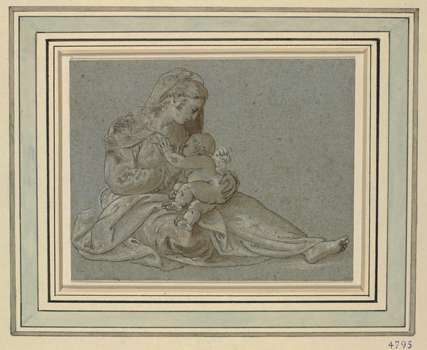 Madonna seated nursing the Christ Child Madonna seated nursing the Christ Child