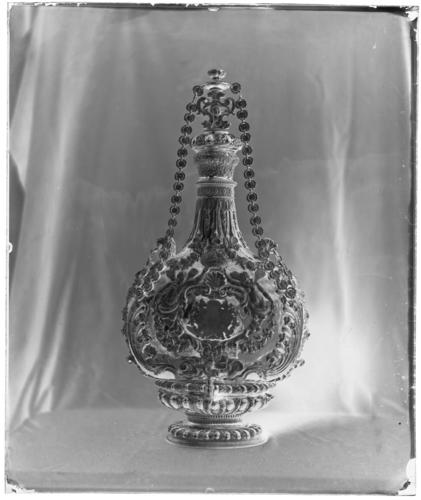 Glass plate negative of a silvergilt flagon Glass plate negative of a silvergilt flagon