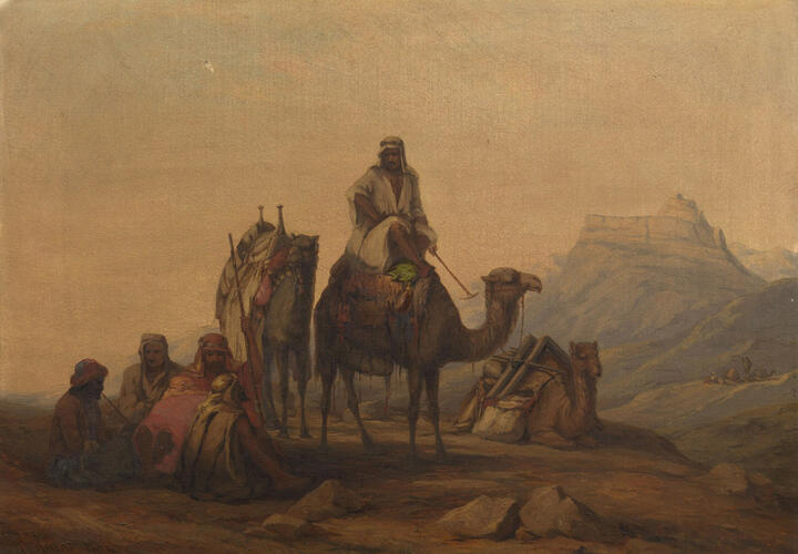 A Halt of Travellers near Petra