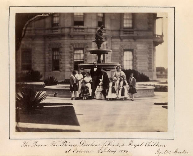 'The Queen, the Prince, Duchess of Kent and Royal Children at Osborne' 'The Queen, the Prince, Duchess of Kent and Royal Children at Osborne'