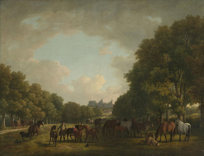 William Augustus (1721-1765), Duke of Cumberland, visiting his stud