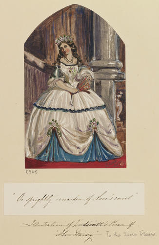 An illustration of Worsdworth's poem To the Same Flower