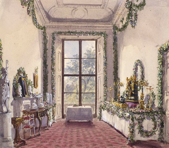 The Queen's Birthday Table at Buckingham Palace. 24 May 1846