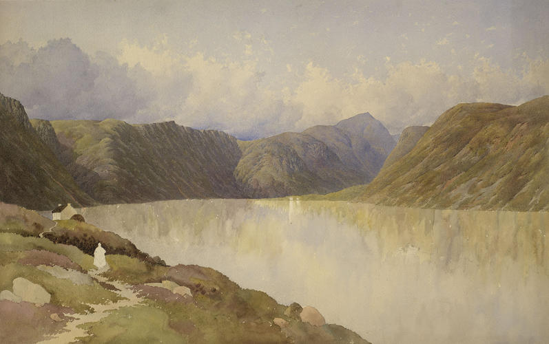 Loch surrounded by hills