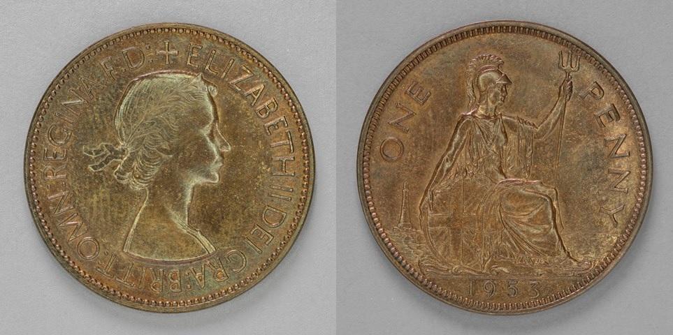 Elizabeth II An early specimen striking of the 1953 Penny