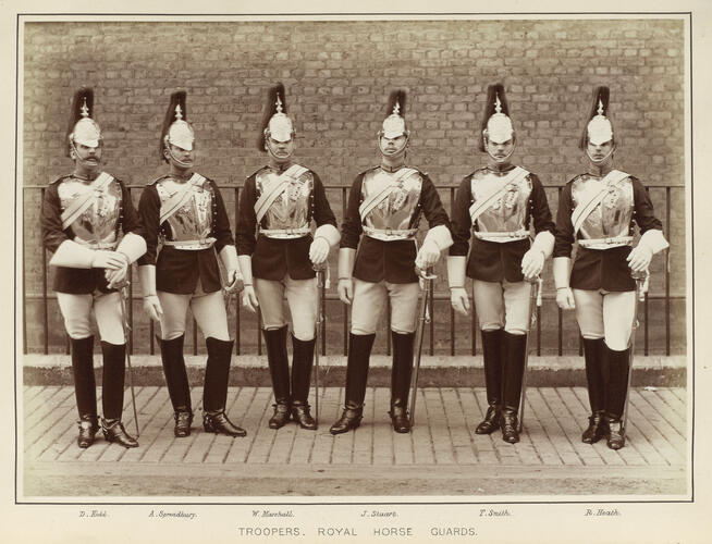 Six Troopers from the Royal Horse Guards who served in the Anglo-Egyptian War