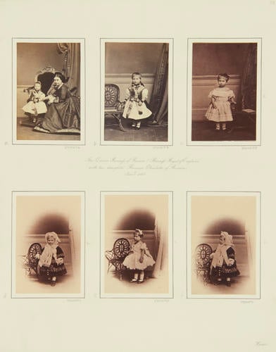 The Crown Princess of Prussia (Princess Royal of England) with her daughter, Princess Charlotte of Prussia