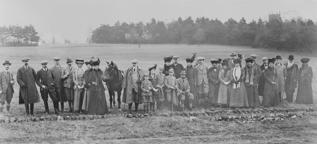 Group photograph taken at Sandringham, 16 January 1908