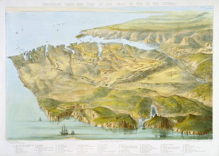 The Seat of War in the Crimea, c. 1855