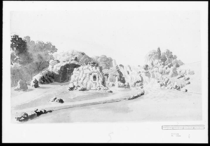 A design for a grotto and cascade at Virginia Water