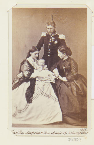 Prince and Princess Leopold, with their son and Princess Marie of Hohenzollern-Sigmaringen