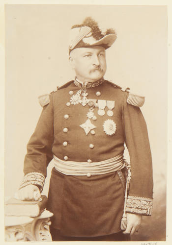 General O'Neill, commanding the 28th Infantry Division of the 14th Corps d'Armee [circa 1890]. [Album: Photographic Portraits vol. 6/64 1888-1893]