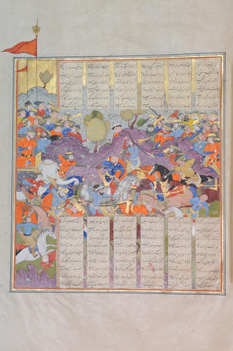 Master: Shahnamah شاهنامه‎ (The Book of Kings)
Item: Rustam defeats the Turanian army