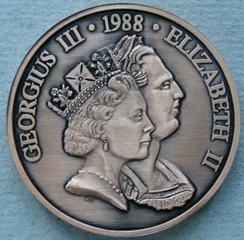 Australia. Medal commemorating the town of Newcastle's celebrations for Australia Day, 1988 Australia. Medal commemorating the town of Newcastle's celebrations for Australia Day, 1988