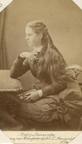 Mary Moncrieffe, youngest daughter of Sir Thomas Moncrieffe. [Photographs, English Portraits. Volume 70. ]