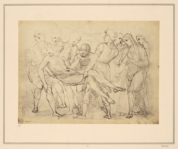 A study for the 'Borghese Entombment'