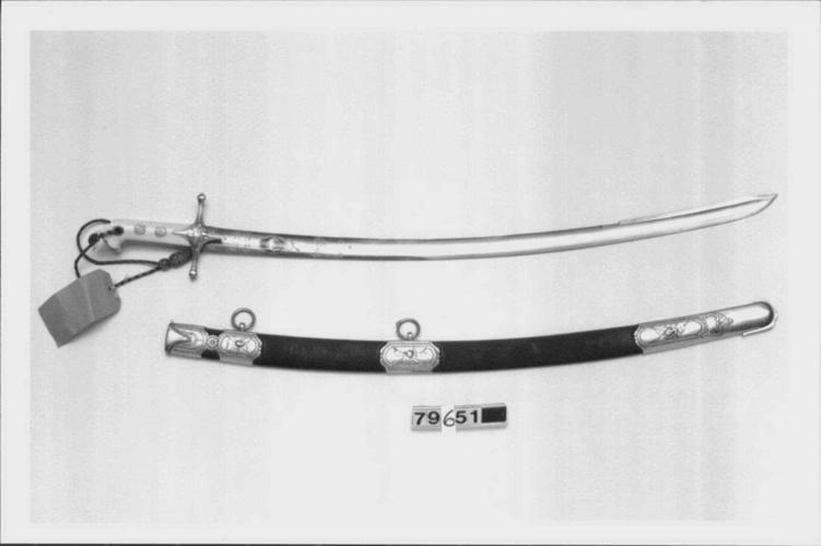 Sabre and scabbard Sabre and scabbard