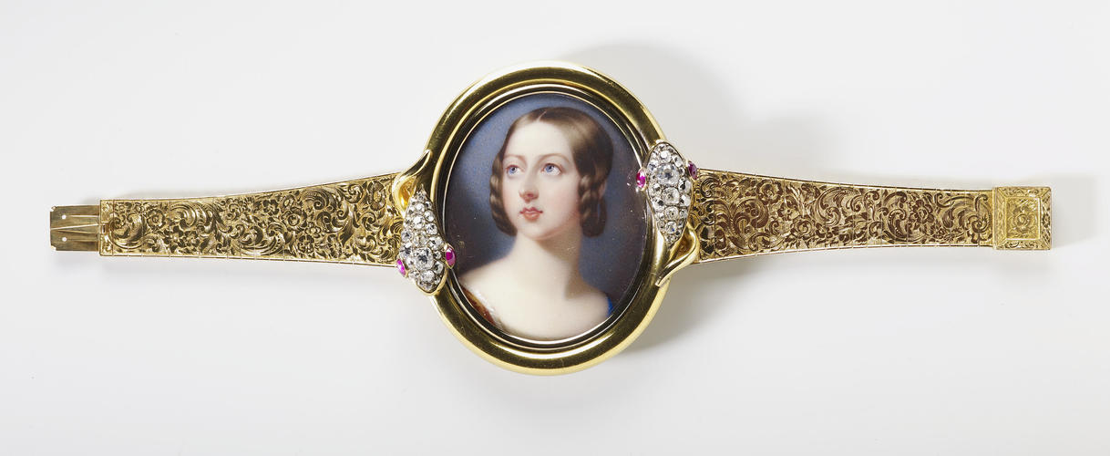 Bracelet with a miniature of Queen Victoria (1819-1901)