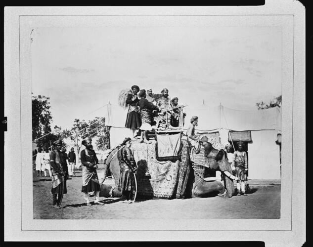 H. E. The Maharajah Holkar on Elephant: Prince of Wales Tour of India 1875-6 (vol. 6)