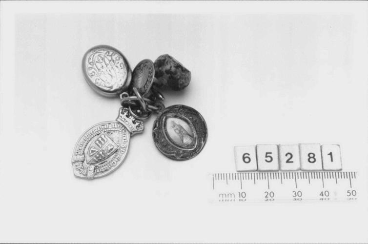 Set of five charms