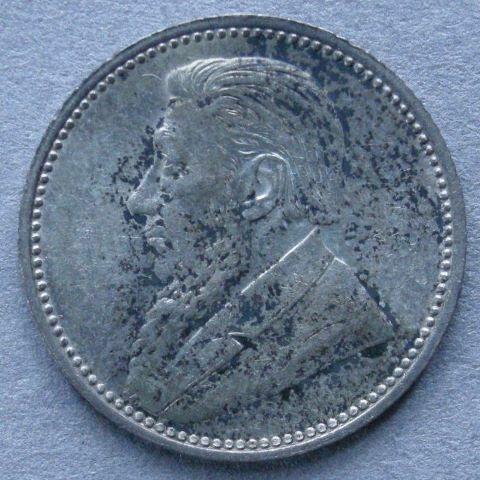 South African Republic. Sixpence 1897