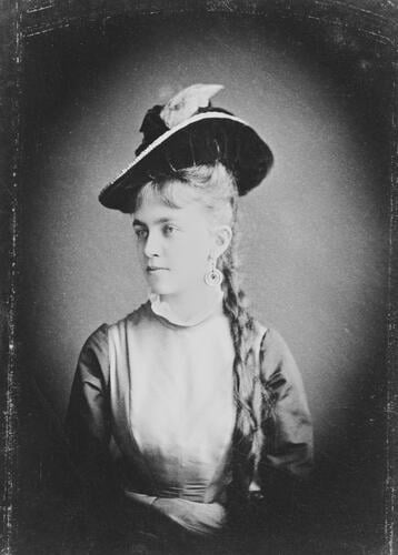 Marie Countess Mensdorff, daughter of Alexander, Prince Dietrichstein, 1875. [Album: Photographs. Royal Portraits, 1874-1880]