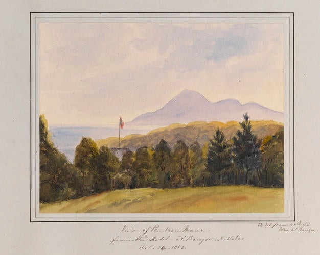 Master: Queen Victoria's Sketchbook 1848-1854
Item: View of [Penmaenmawr] - from the Hotel at Bangor