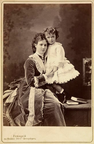 Maria Feodorovna, Empress of Russia, when Tsesarevna, and Nicholas II, Emperor of Russia, when Grand Duke Nicholas Alexandrovich Maria Feodorovna, Empress of Russia, when Tsesarevna, and Nicholas II, Emperor of Russia, when Grand Duke Nicholas Alexandrovich