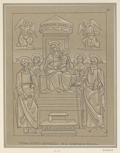 The Virgin and Child Enthroned with Saints The Virgin and Child Enthroned with Saints