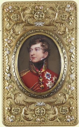 Snuff box with a miniature of George IV (1762-1820) when Prince Regent
