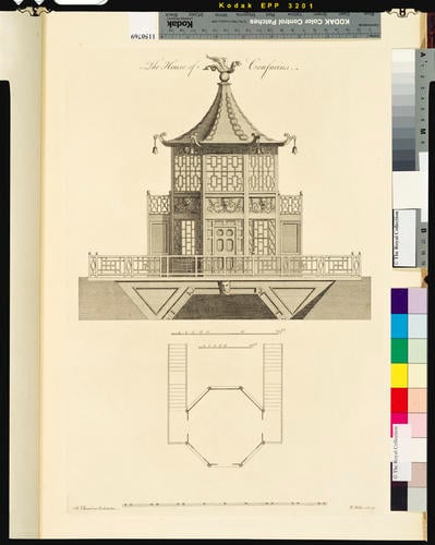 Plans, elevations, sections and perspective views of the gardens and buildings at Kew in Surrey, the seat of Her Royal Highness the Princess Dowager of Wales/by William Chambers