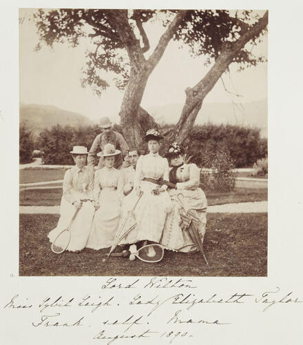Tennis Party, Partenkirchen, August 1890