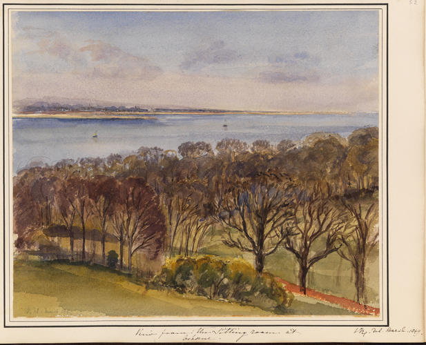 Item: View from the Sitting room at Osborne