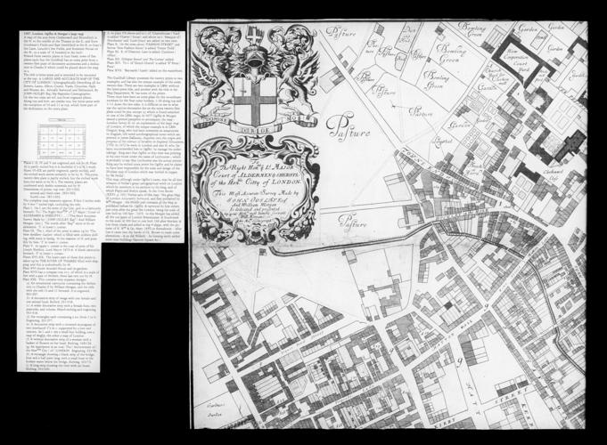 London. Ogilby & Morgan's large map: 15 plates from the main series. See Pennington p. 171-3 [805289-805302]