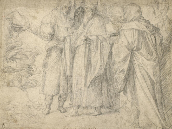 Recto: Figures from the History of Joseph. Verso: Sketches for Abraham sacrificing Isaac Recto: Figures from the History of Joseph. Verso: Sketches for Abraham sacrificing Isaac