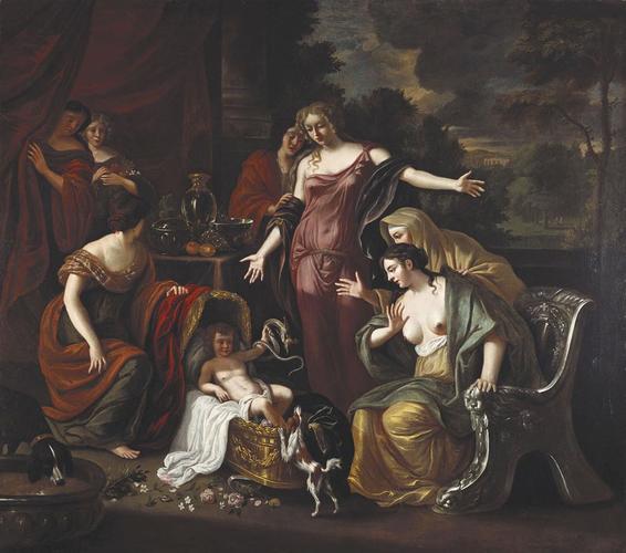 The Infant Hercules Strangling Serpents